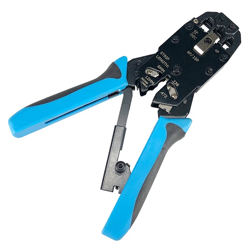 RJ45 Network Crimper 10P 8P 6P 4P Crimping Tools Stripper for RJ45 RJ11 RJ12 RJ50 Connector Ethernet Cable