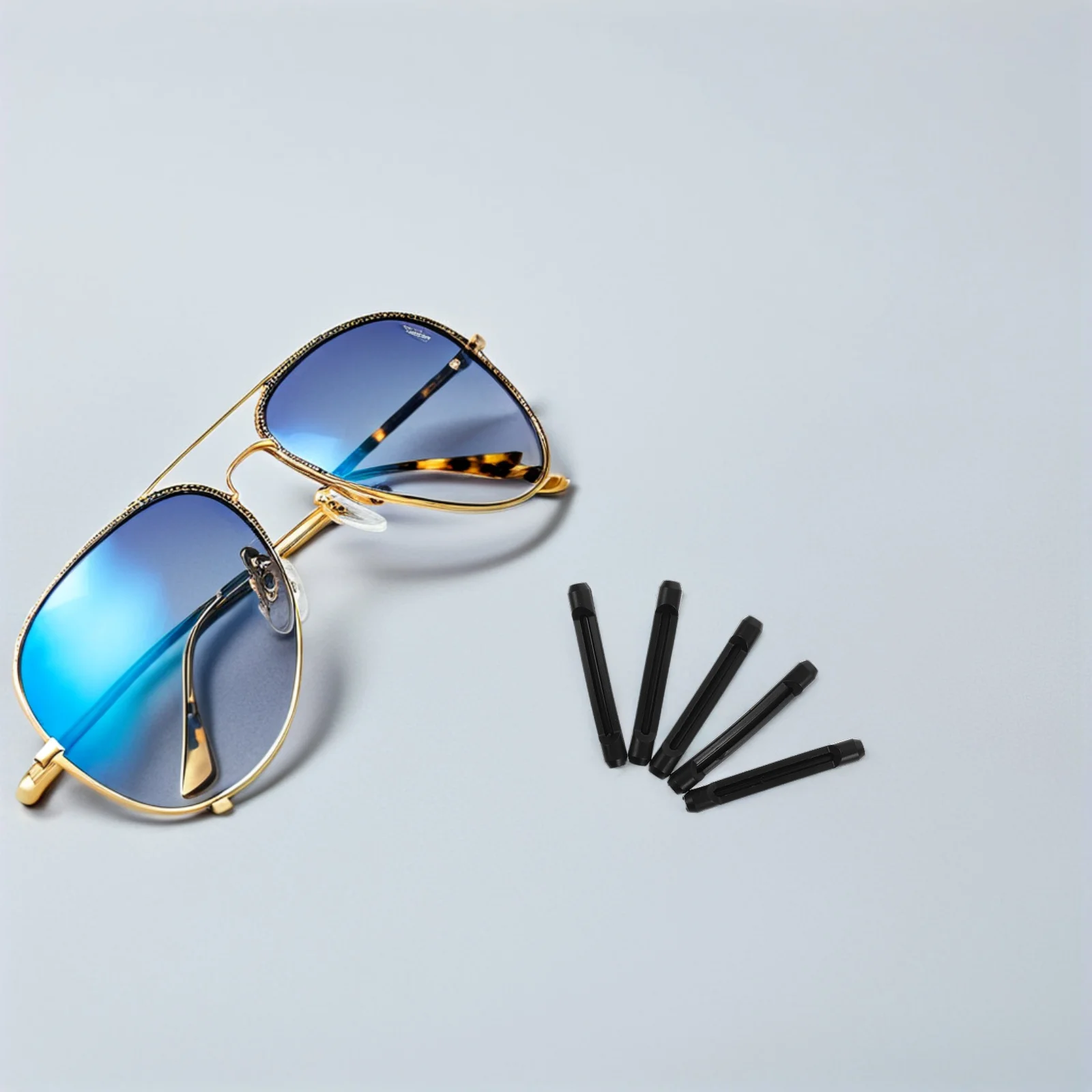 

40 пар амбушюр для очков, силиконовые подушки, не раздражающие черные насадки для очков и солнцезащитных очков, нарукавники для очков