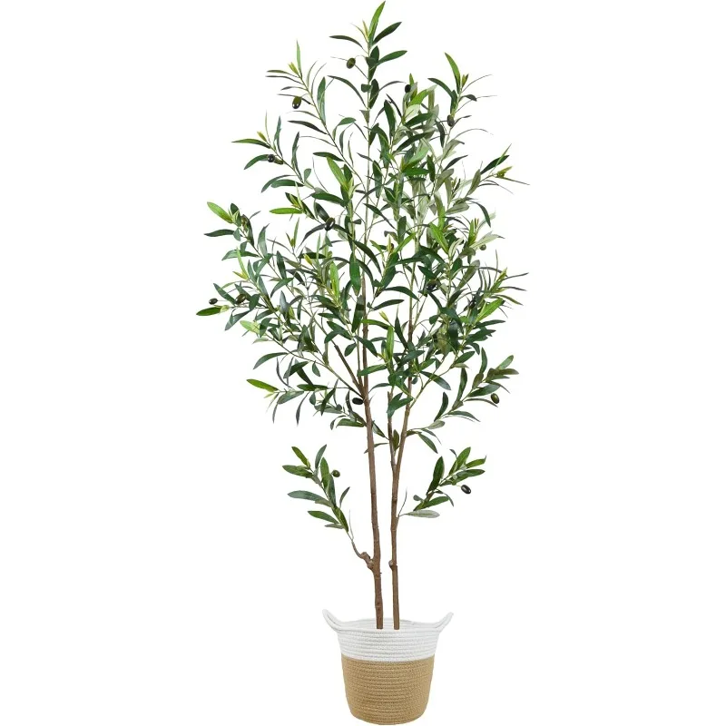 Artificial Olive Tree, Tall Fake Olive Plant, Faux Olive Silk Tree