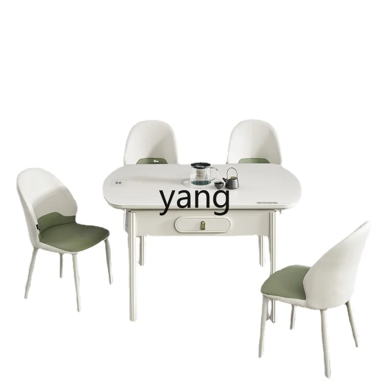 Yjq Mahjong Machine Dining Table Home Integrated Induction Cooker Automatic Dual-Use Multi-Function Mute Machine