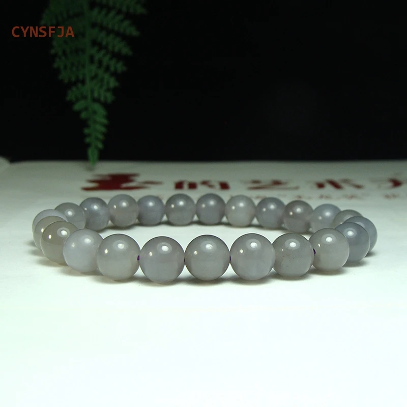 

CYNSFJA New Real Rare Certified Natural Hetian Jade Nephrite Unisex Lucky Light Purple Jade Bracelets High Quality Bless Gifts