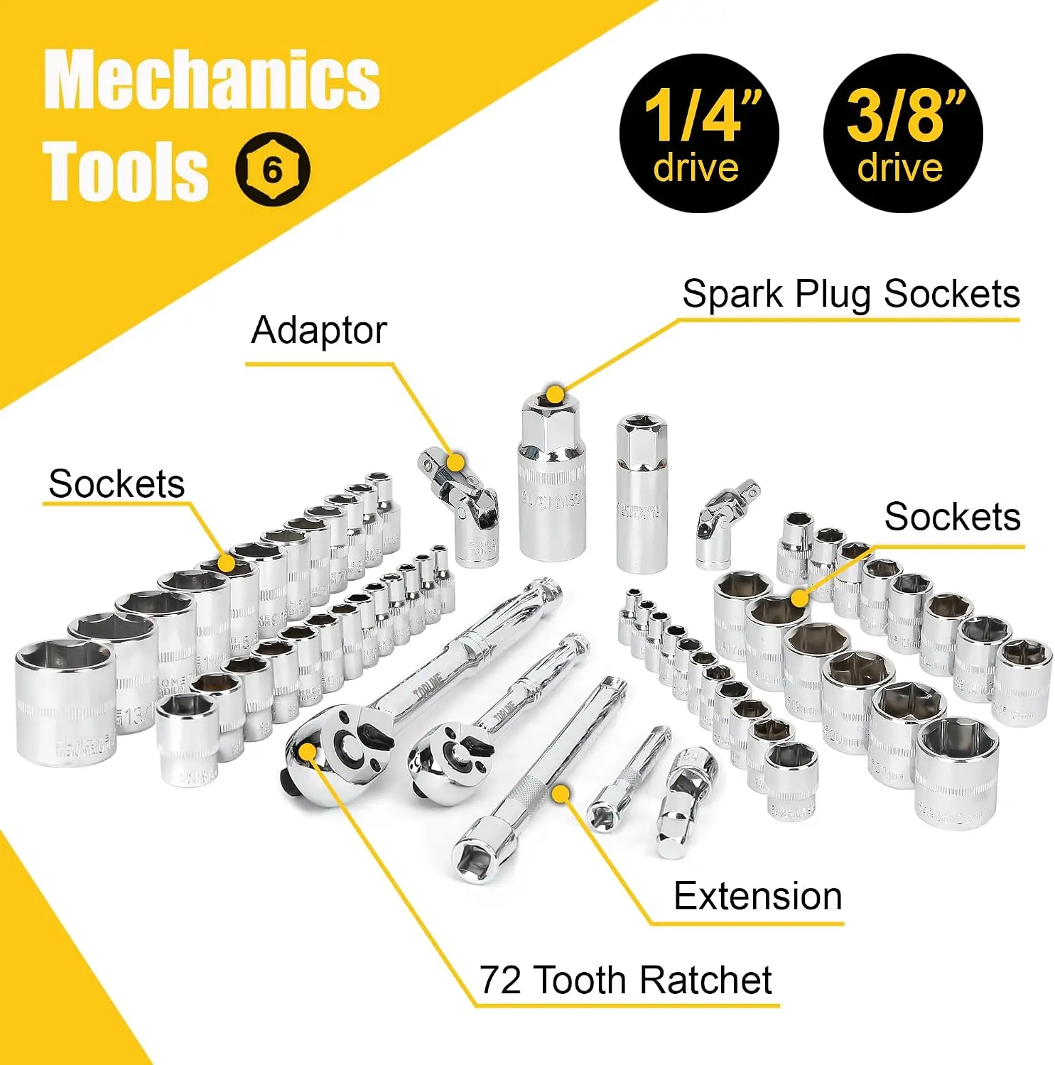 467-Piece Household Home Tool Kit with Bag, Tool Set for Mechanics