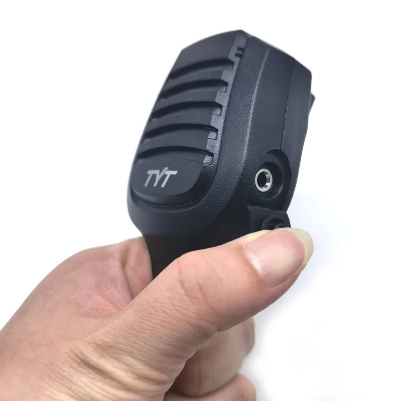 Original TYT MD-390 2Pin PTT Mic Shoulder Remote Speaker Microphone for TYT MD-380 MD-390 TH-UV8000D/E UV-380 390 Ham Radio