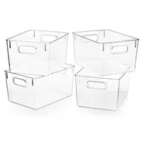 New Transparent PET books, snacks, fruits and vegetables, refrigerator storage, organization, storage, kitchen fresh-keeping box