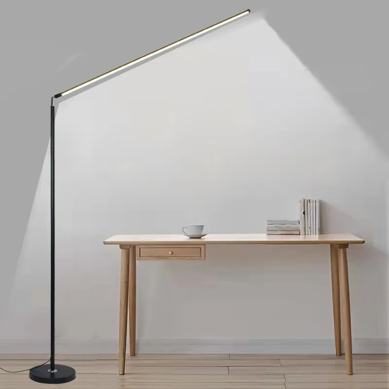 New Simple Living Room Cafe Floor Lamp Bedroom Study Light Emitting Diode Floor Lamp