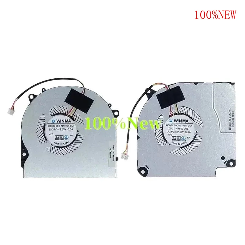 W 新しい純正ノートパソコン CPU クーラー GPU 冷却ファン、ダッシュボット 911 プラス用