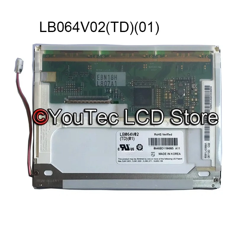 

Оригинальный ЖК-дисплей LB064V02-TD01 LB064V02(TD)(01) LB064V02(A1) LB064V02-A1 6,4-дюймовая панель экрана 800×600