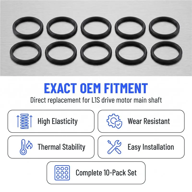 10Pcs/Lot L1S Drive Motor Main Shaft Seal Rubber Gasket 1003784-00-A 1003784 For Tesla Model S Model X-Y79A