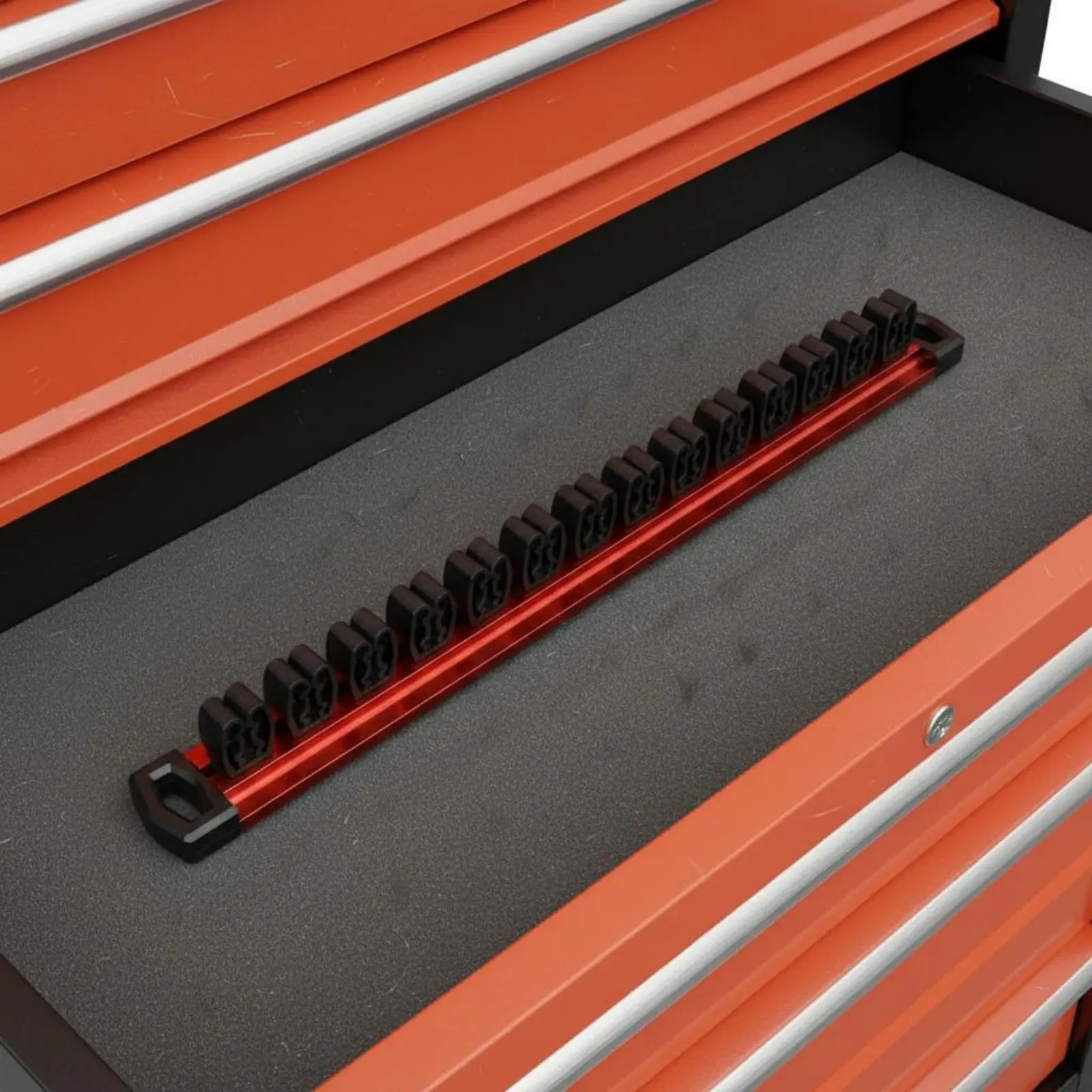4 Pieces Wall Mounted Screwdriver Organizer Easy to Install Screwdriver Storage Strip Tool Holder Rail Heavy-Duty for DIY Users