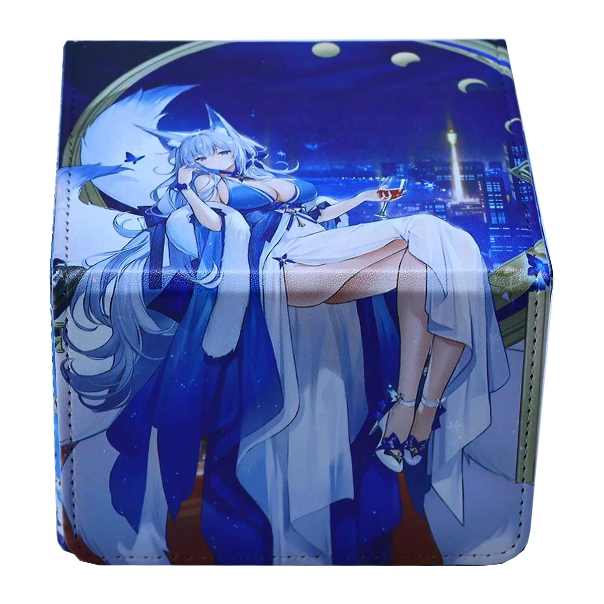 

Diy Self Made Azur Lane Shinano Card Storage Box Shinano Ws Opcg Ptcg Ws Leather Magnetic Card Storage Box Anime Card Gift Toys