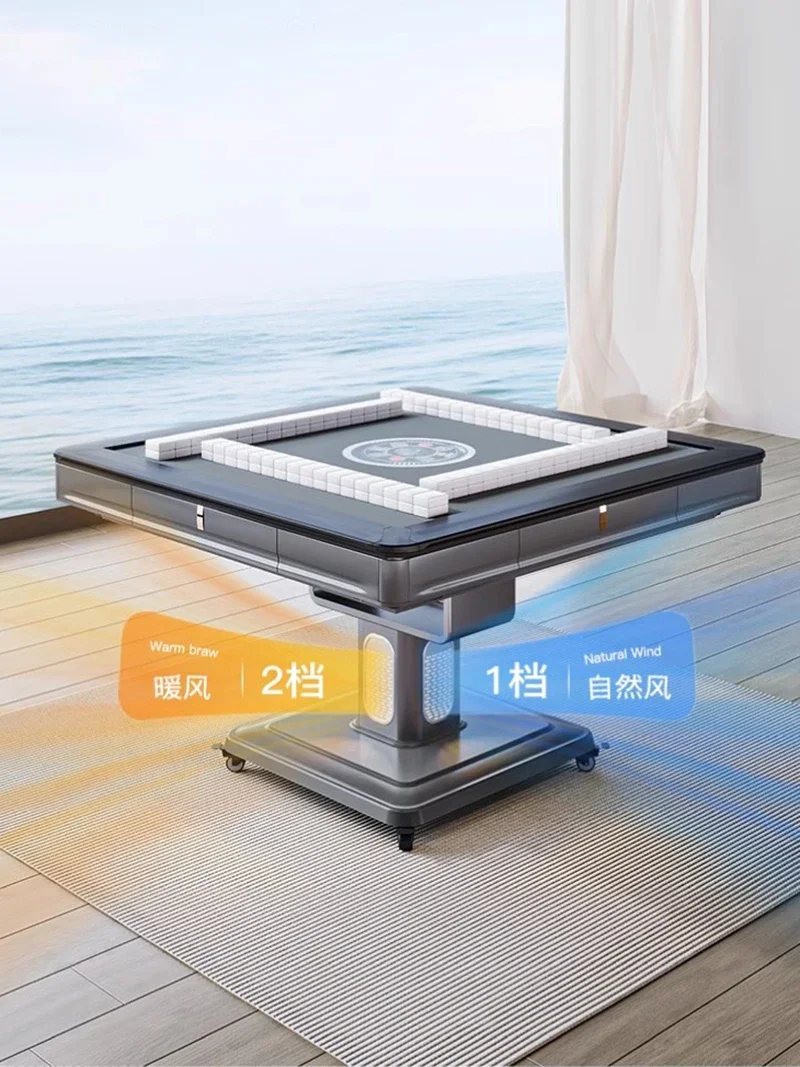 Modern Mobile Dining Table Fold Power-driven Silence No Push Card Mahjong Table Relaxation Mesa De Comedor Home Furniture