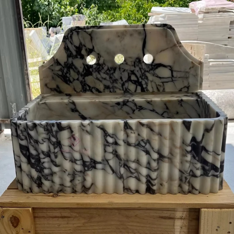 Marble sink powder room dresser natural stone washbasin handmade washbasin