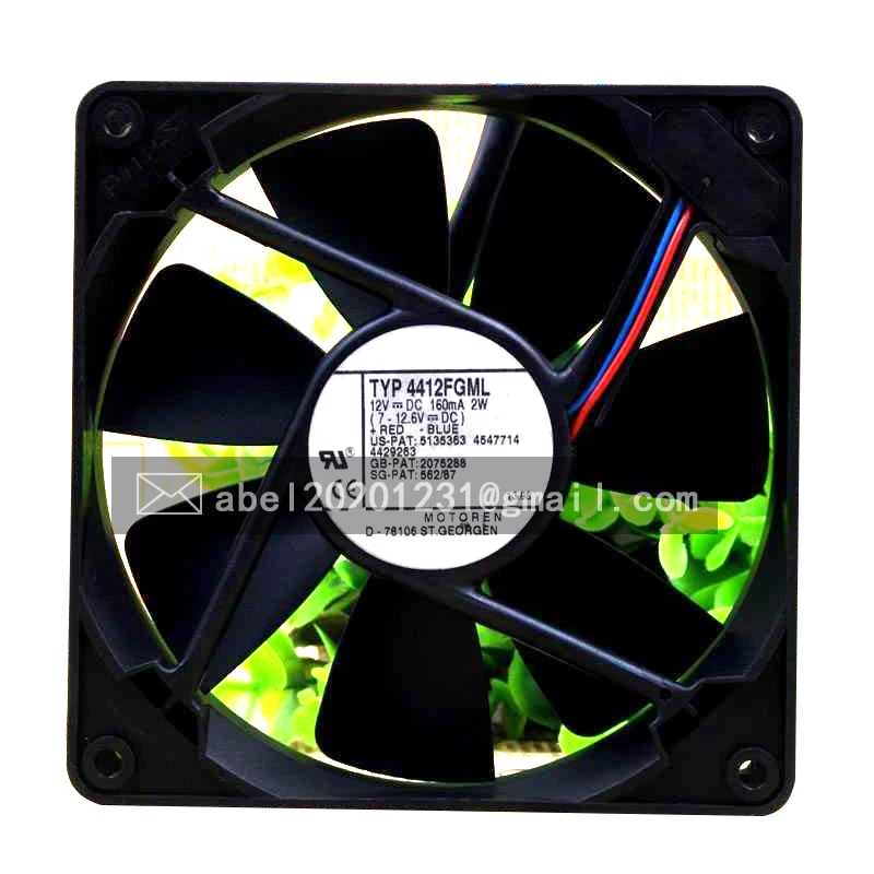 

BRAND NEW TYP 4412FGML 4412 FGML ORIGINAL COOLING FAN 12025 120*120*25MM