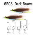 6PCS Dark Brown