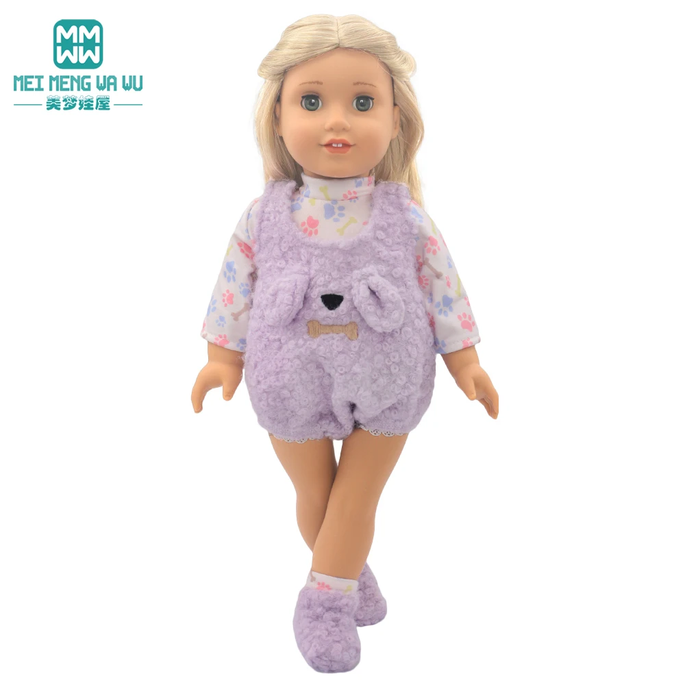 Kleidung für Puppen. Stilvolle Plüschanzüge, Kleider passend für 40–45 cm große Neugeborene, amerikanische Puppen, Spielzeug, Geschenke