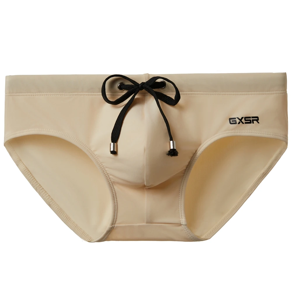 Einfarbige neue Herren-Badehose mit niedrigem Bund, schnelltrocknend, für Jugendliche, Sport, Herren-Slip AD3-M306-GR4-M396 – Detail 22