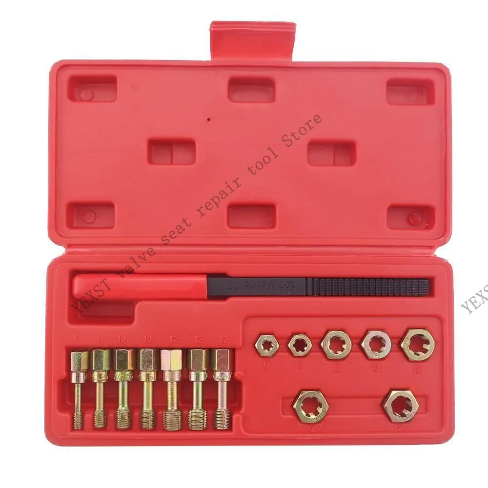 

15-piece set of screw thread repair tool screw thread repair kit screw thread repair auto repair tool set