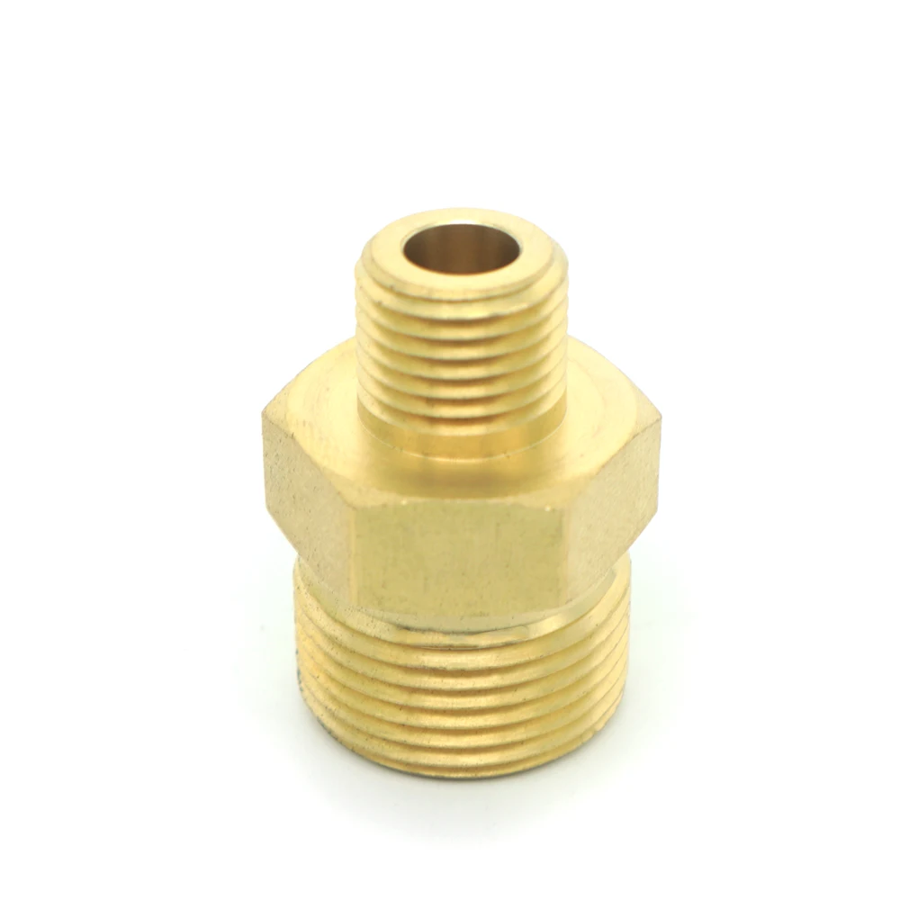 Drision Male M22 to 1/4 Inch Thread Coupler Brass Water Jet Connector Fitting Washer Adapter For High Pressure Car Washing