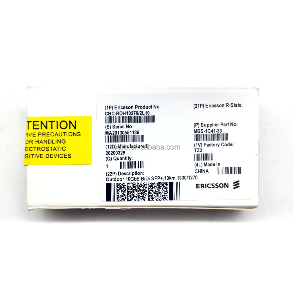 For Ericsson SFP Optical Transceiver ERICSSON 100BASE-BX20-D SFP+ RDH 102 70/2 R1A Optical Module