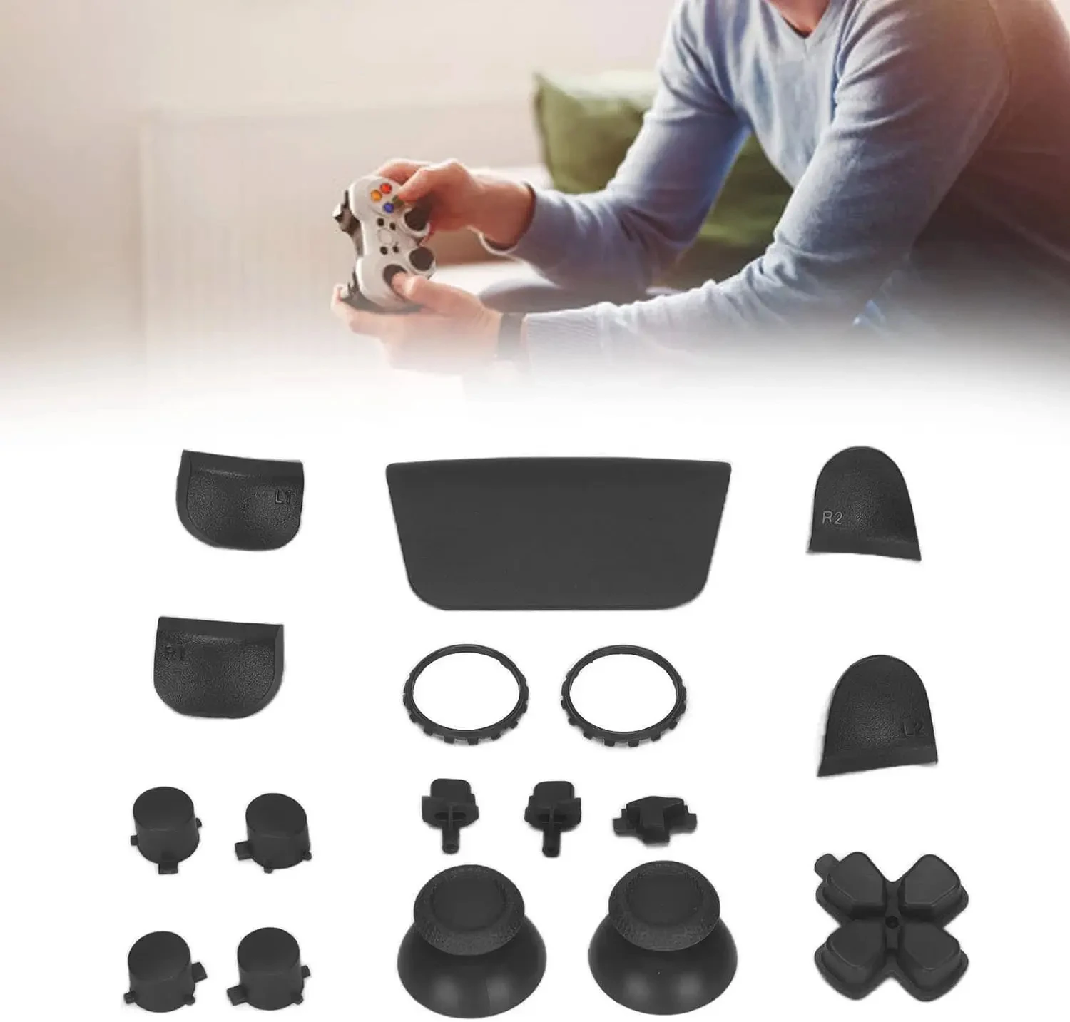 PS5 Custom Buttons Set Kit Replacement Controller PS5 010