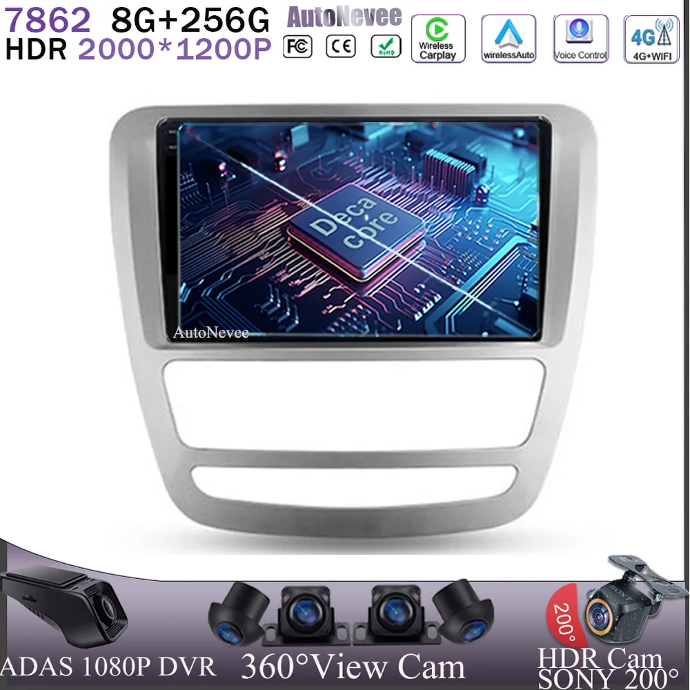 

For JAC T6 1 2015-2021 Android 13 Car Radio Multimedia Video Player Head Unit Stereo Navigation GPS No 2Din 2 din DVD BT Carplay