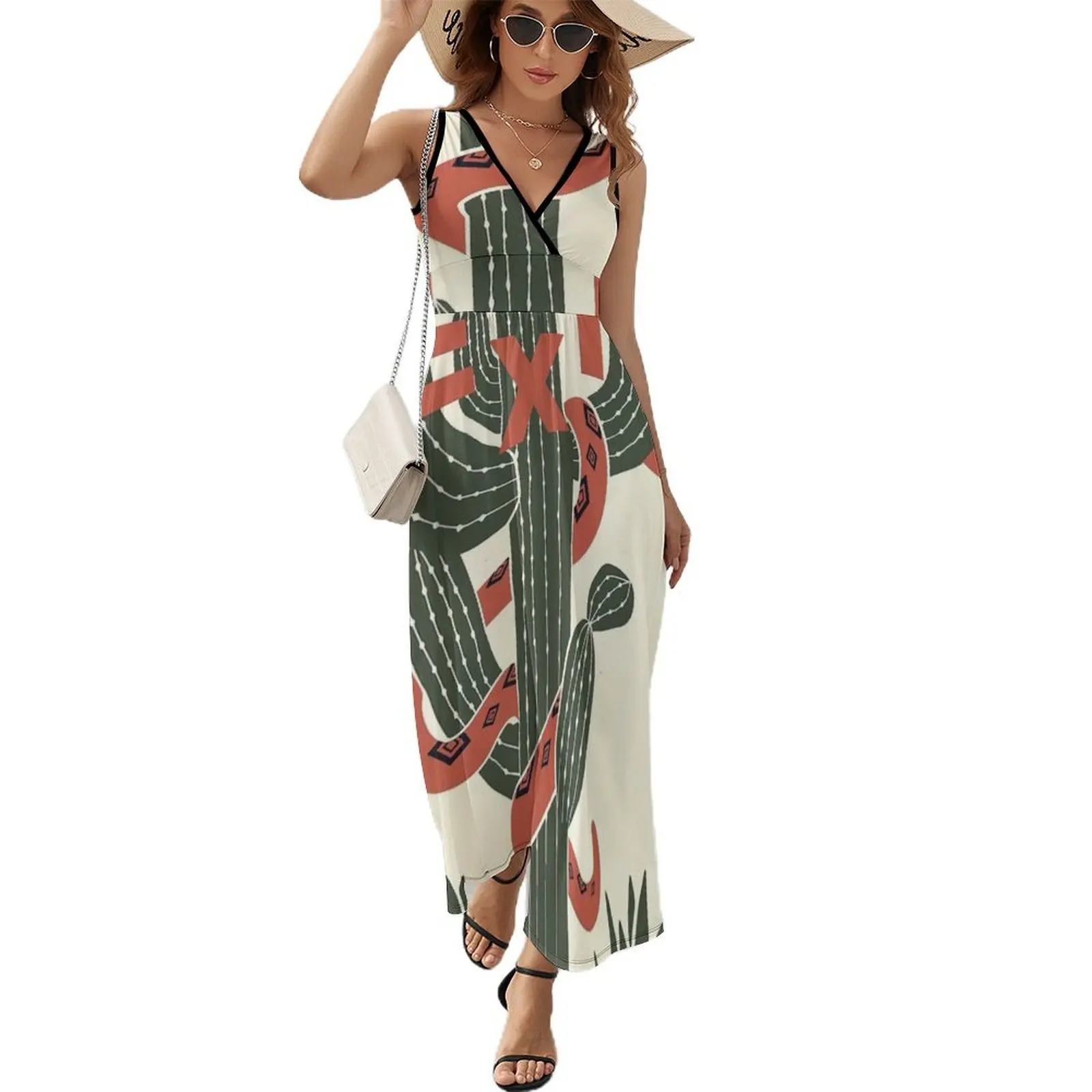 Мексиканское платье Cactus Buena Suerte без рукавов женские платья роскошное летнее платье