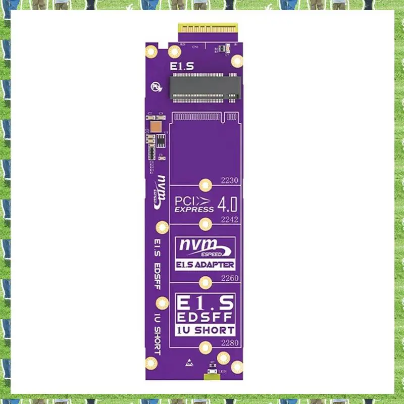 2025-EDSFF E1. S-Konverter für 2230-2280 SSD, M.2 Nvme zu E1. S-Adapter PCIe 4.0 X4 (64 Gbit/s), Hot-Swap, für Server/Datenzentrum, E