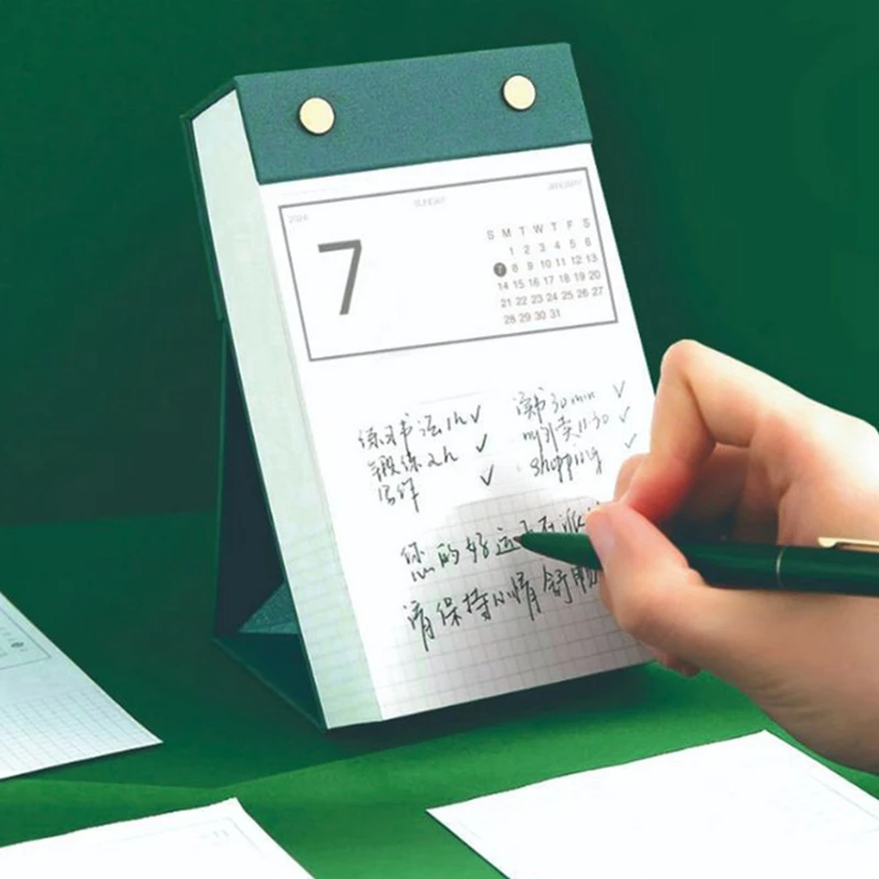 Настольный календарь, саморегулирующийся Настольный календарь с перфорацией, со страницей списка указов, ваш личный ежедневник, календарь для офиса
