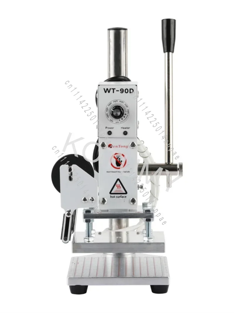 For PVC Leather Papers 220V Hot Foil Stamping Bronzing Machine Manual Embossing Pressing Printer With Positioning Slider Holder