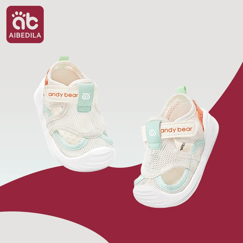 

Детская прогулочная обувь, летняя сетчатая обувь для мальчиков 1-3 лет, сандалии для девочек, нескользящая детская повседневная обувь на мягкой подошве, легкая детская обувь