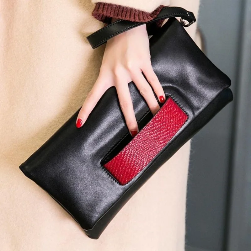 

Designer bag clutch party purse bag genuine leather women large big dumplings crimping pillow bag pouch Cloud Bags