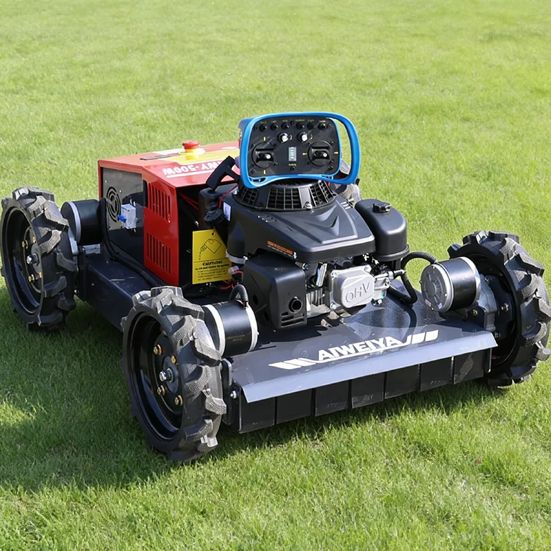 

Customized four-wheel all terrain remote control cleaning machine for orchards, lawns, weeds, lawn mowers