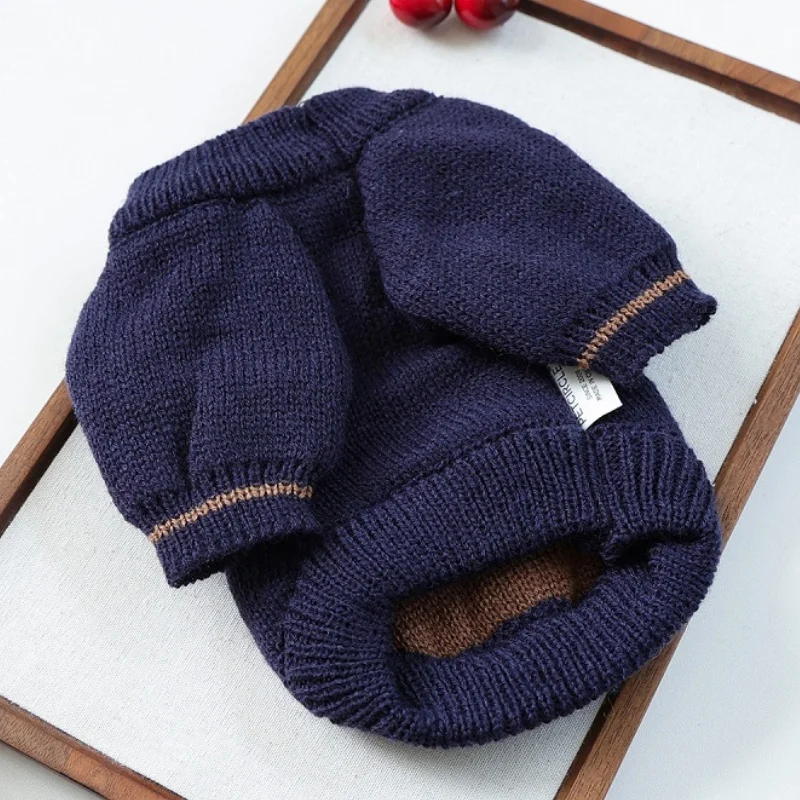 Hundepullover mit Bärenmuster, warme, weiche Hundekleidung, modischer Rollkragenpullover für Welpen, gemütlicher Strickpullover für Haustiere, süßer Katzenpullover, Bekleidung für Bichon. – Detail 22