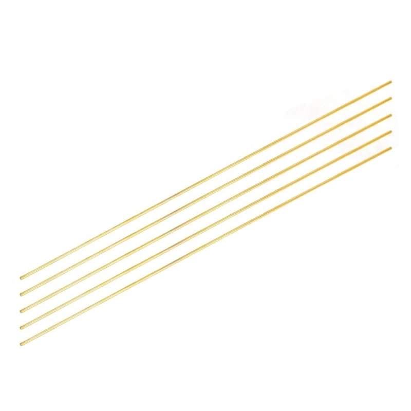 F26C Metal Tubing for Project Model Parts, 5-Piece Stock for Drilling, Filing, Polishing, and Building Open-Center Craft