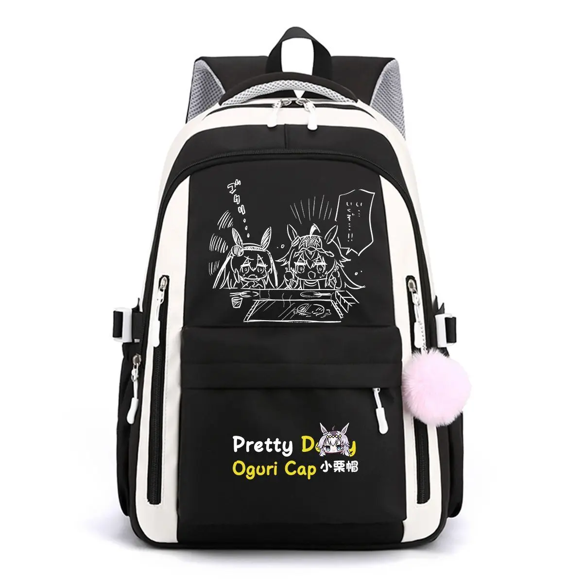 Jockey Girl Merchandise Little Chestnut Hat Game Anime Two-Dimensional Student  Backpack Double Shoulder Middle And Anime