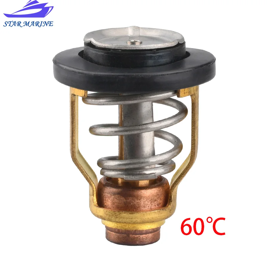 17670-90J00 Thermostat 60C 140F For JOHNSON SUZUKI Outboard Motor 70HP-300 HP 4 Stroke MERCURY 855676 855676033 8556761