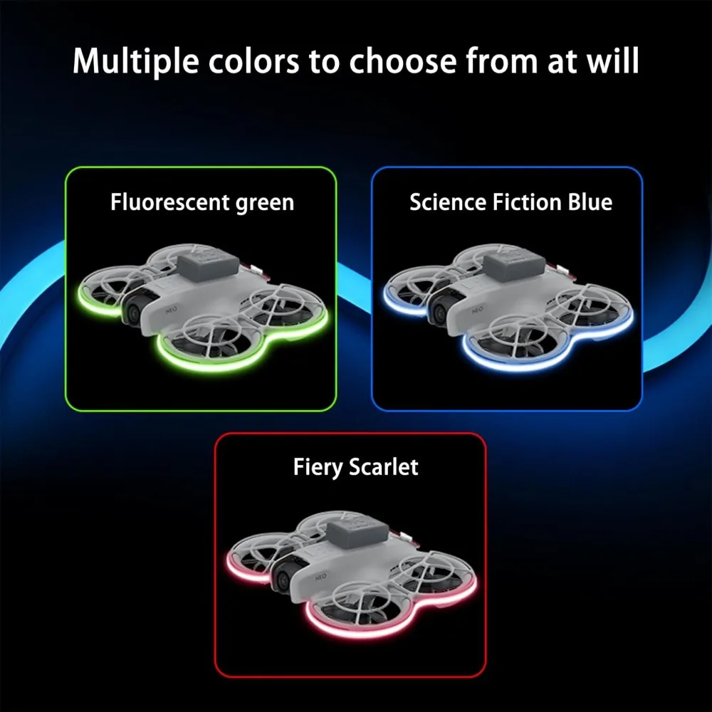 

LED for DJI Neo Light Strip Night Flight Luminous Colorful Strips Waterproof Brightness Adjustable Lamp Belt for for DJI Neo