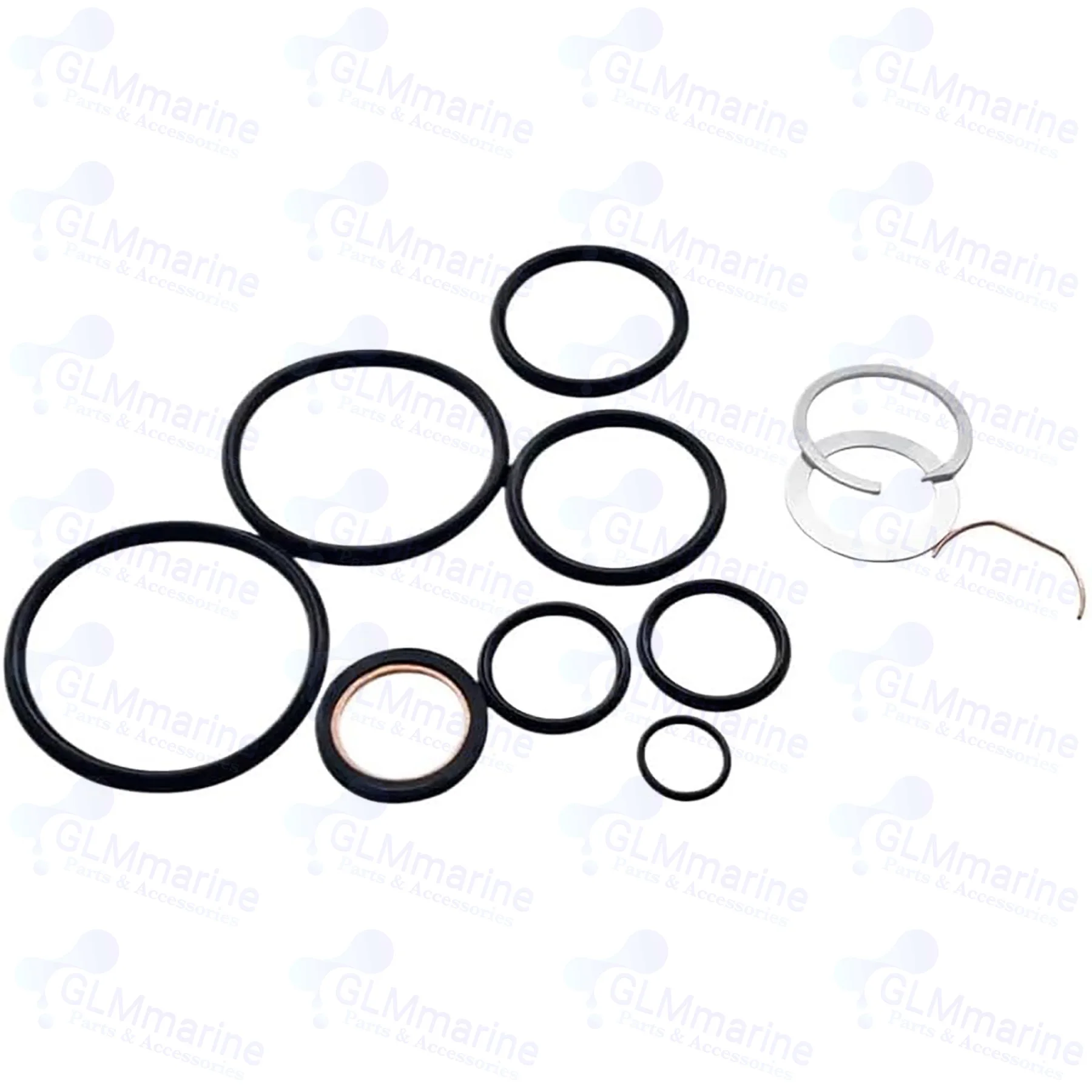 2 Set 87400A2 Trim Cylinder Seal Kit for MerCruiser R MR Alpha One Gen I II Bravo Stern Drive Engines 18-2649 Marine Parts