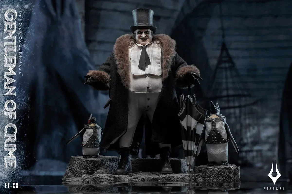 Juguete eterno Etx8 1/6 personajes de la película Gotham caballero del crimen pingüino Jazz conjunto completo modelo 12 pulgadas figura de acción mejor arte