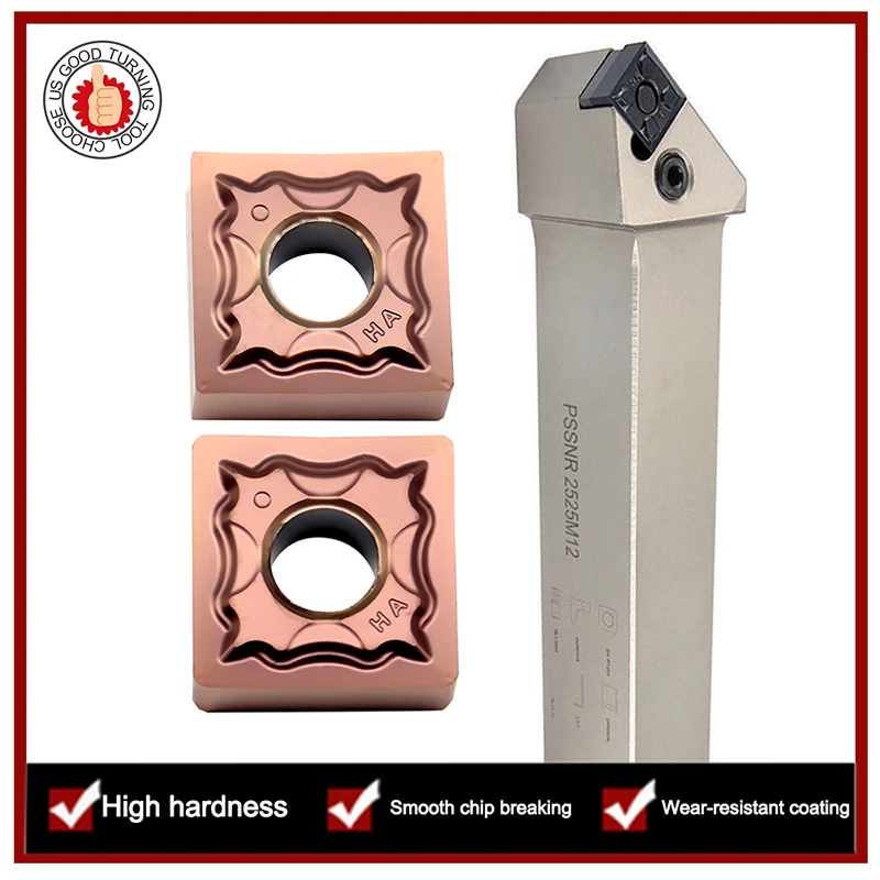 Ferramentas de Torneamento Externo Carbide Insert Alta Qualidade Suporte Snmg Pssnl Lathe Tool Holder Snmg120404 Snmg120408 ha Sf1125