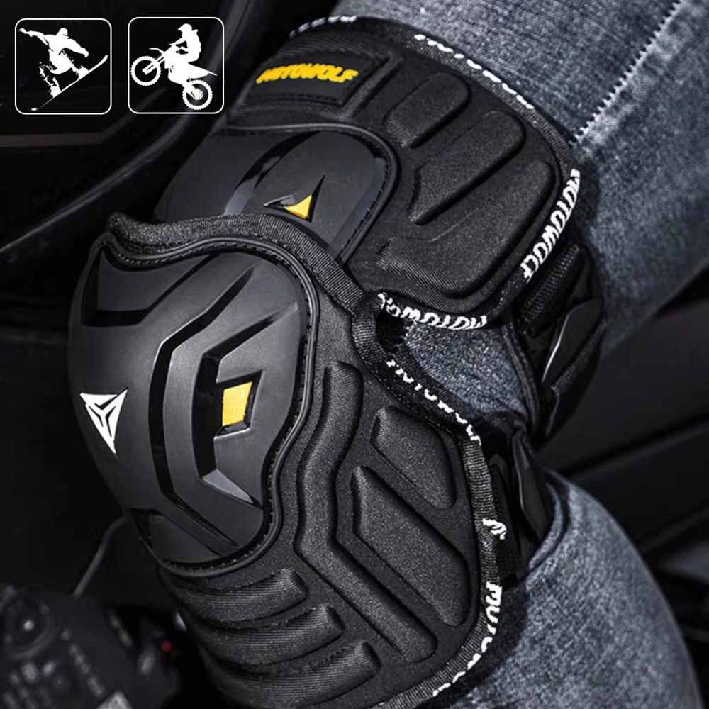 4Pcs/set Knee Elbow Protective Pads Motorcycle Motocross Skating Protectors Riding Protective Gears Outdoor Sport Equipment