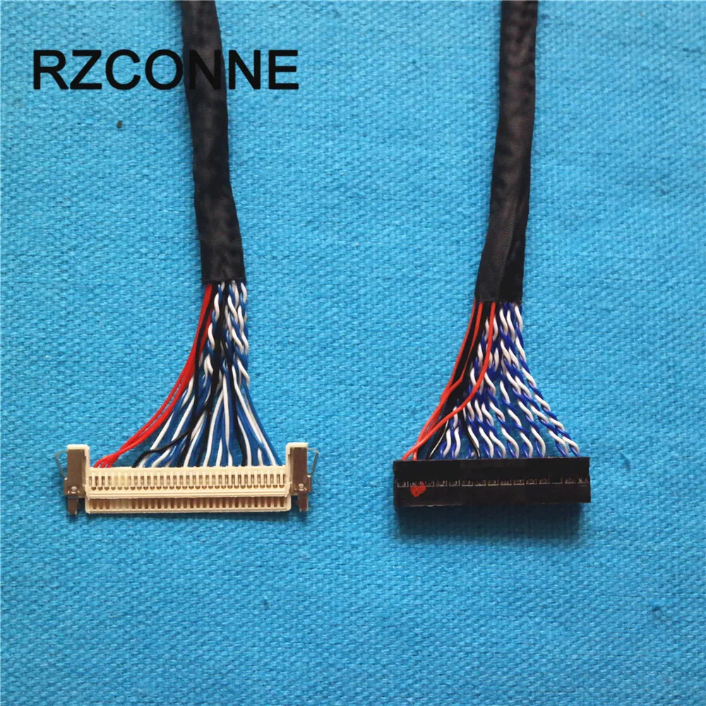 FIX-30-S8 Universal LVDS Cable FIX 30Pin 2ch 8 bit w/ lock for 17''-26'' LCD Controller Panel Monitor