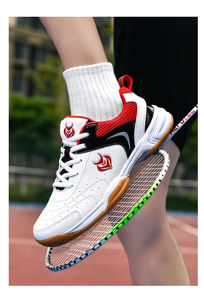 Herren-Badminton-, Tischtennis- und Volleyballschuhe, atmungsaktives Mesh-Material, Gummisohle, rutschfest, hinterlässt keine Spuren, Indoor-Sneaker für den Hallenbereich. – Detail 8