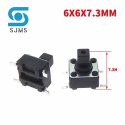 20/50PCS SMT 6X6X7.3 6*6*7.3 mm SMD 4 Pin Tact Push Button Switch Micro Touch Button Reset switch Light touch Power key Switches