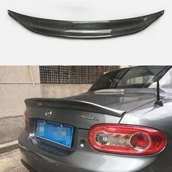 For MX5 NC NCEC Roster Miata EPA Type 3 2009-2015 Carbon Fiber Rear Trunk Spoiler Tail Boot Lip Wing Car Styling