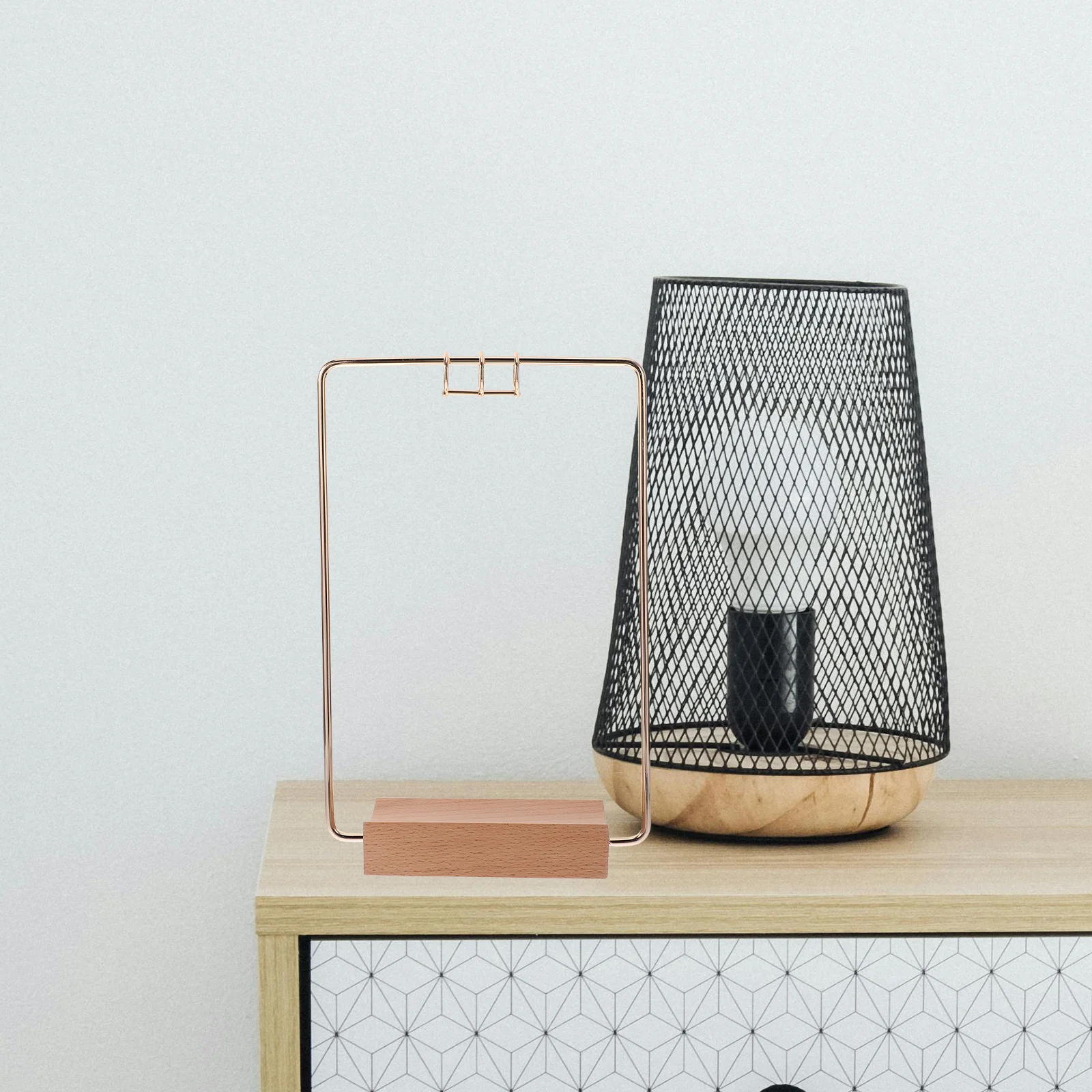 

Aesthetic Metal Desk Calendar Stand Rack Office Home Decor Organizer Accessory Space Saving Support Desk Calendar Holder