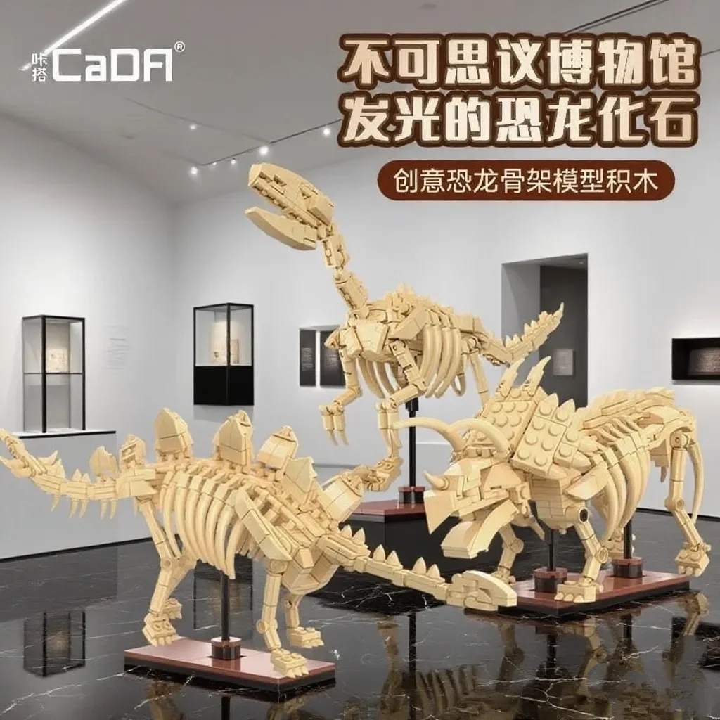 

Jurassic dinosaur fossil model building block Tyrannosaurus rex children's early education toy