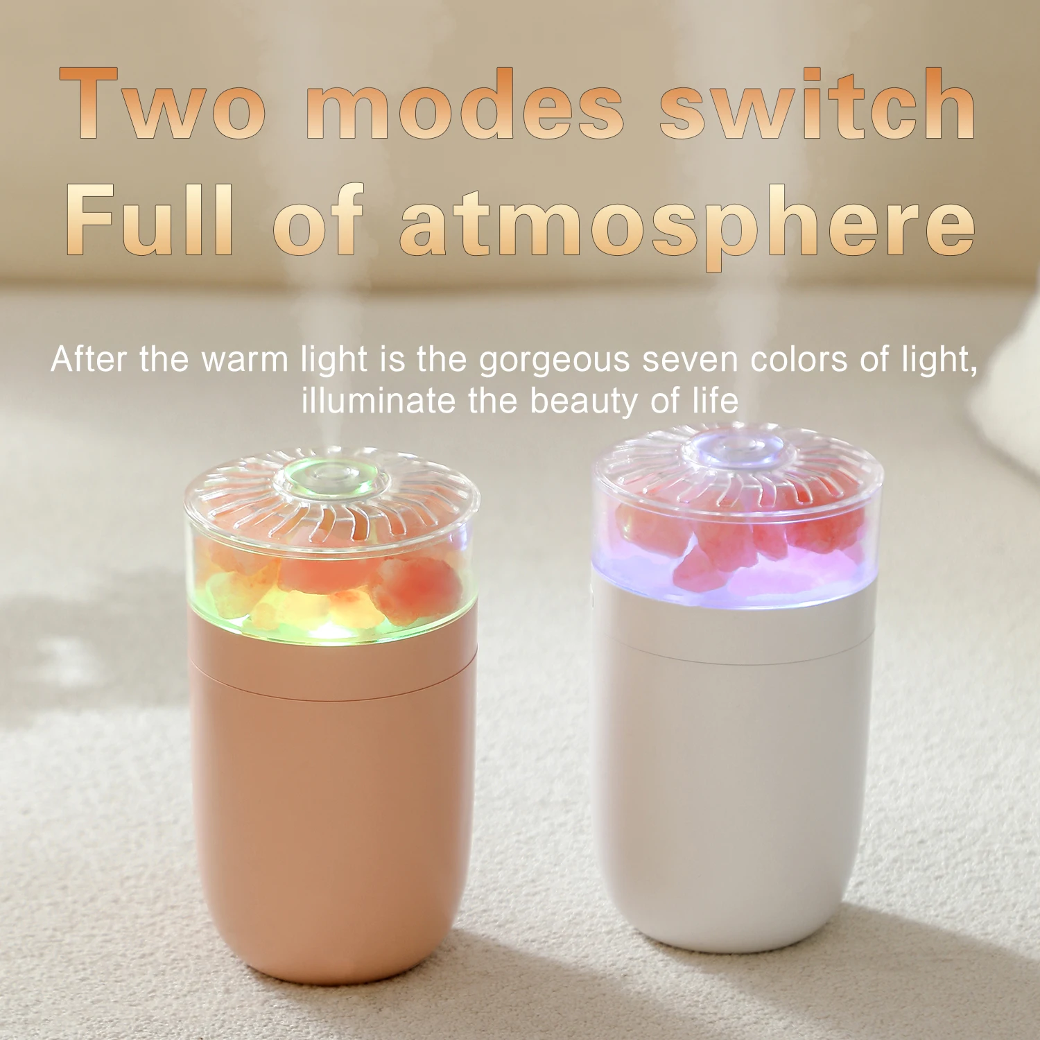 2024 New Style 1200mAh Rechargeable Vehicle Aroma Diffuser Colorful Lighting Air Humidifier Diffuser Essential Oils Car Diffuser