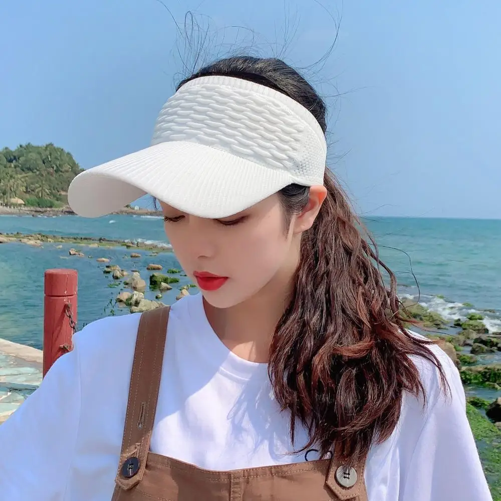 Summer Fashion Travel Beach Women Empty Top Hat Sun Hat Visor Cap Baseball Hat