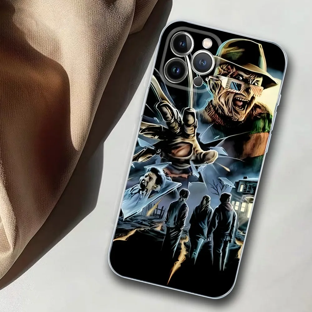 Film K-Krueger F-Freddy Horror Phone Case For iPhone 15 14 11 12 13 Mini Pro XS Max Cover 6 7 8 Plus X XR SE 2020